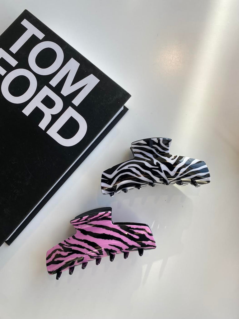 Zebra Claw Clip